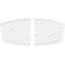 Ekena Millwork Kailey Architectural PVC Ceiling Medallion, 38"W x 25 3/8"H x 3"ID x 20 1/2"C x 1"P, Two-Piece CMP38X25KY2-03000 - alternate 2